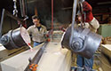 The two man pour for large castings