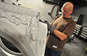 Finishing touches of an ornamental casting