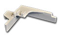 Corner support bracket for SMT machine