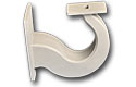 Gooseneck ornamental support casting