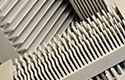 A variety of cast fins for heat transfer