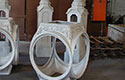 Clock post and four face head castings