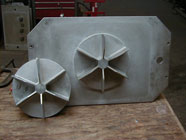 Fan casting with pattern