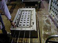 Open mold of a heat chamber casting