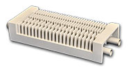 Combination of cast fins and encased tubing