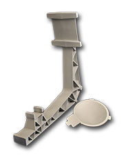 Antenna bracket and dish castings