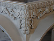 Close up of head casting